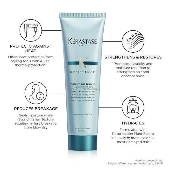 
                  
                    Resistance Heat Protectant Leave-In Styling Cream for Damaged Hair
                  
                