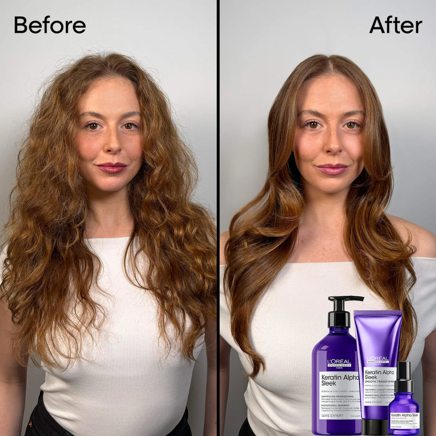 
                  
                    Keratin Alpha Sleek Anti-Frizz Shampoo for Smooth Hair
                  
                