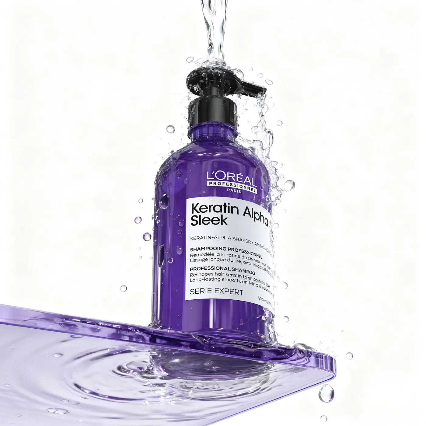
                  
                    Keratin Alpha Sleek Anti-Frizz Shampoo for Smooth Hair
                  
                